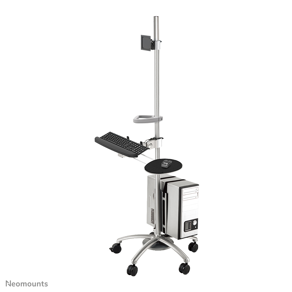 NEOMOUNTS Mobile Workstation (fpma-mobile1800) LCD Arm With Keyboard Mouse Tray