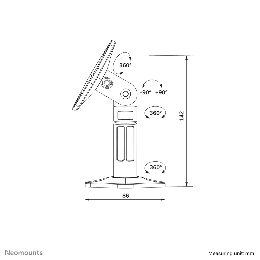 NEOMOUNTS Speaker Mounting Set (speaker-w100black)
