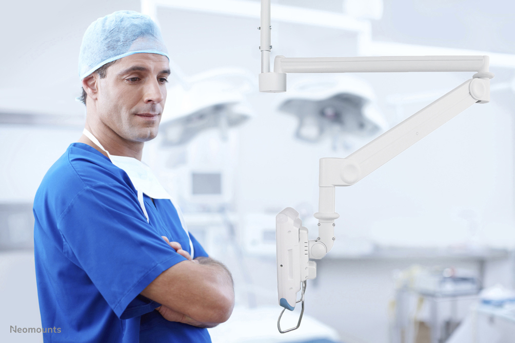 NEOMOUNTS MEDICAL CEILING MOUNT 10-24IN C MAX 12KG.VESA75X75TO100X100MM