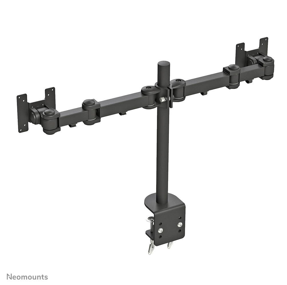 NEOMOUNTS Dual Monitor 10-27in Desk Arm - Height Adjustable - Black
