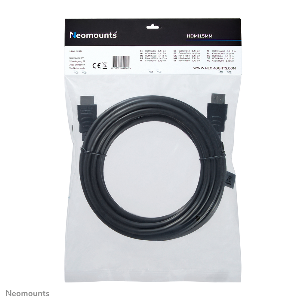 NEOMOUNTS Hdmi 1.3 Cable High Speed 19 Pins M/m 5m