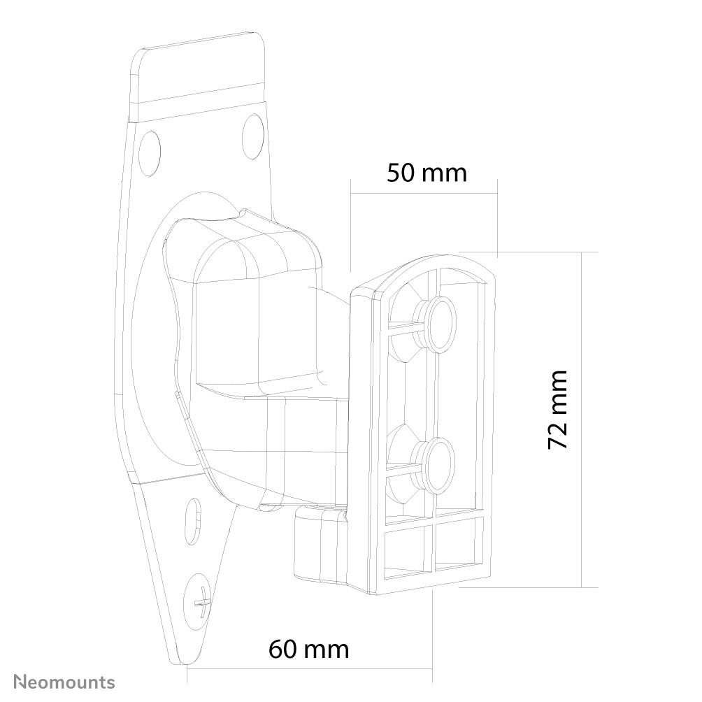 NEOMOUNTS SONOS PLAY1 SPEAKERWALL MOUNT WHITE