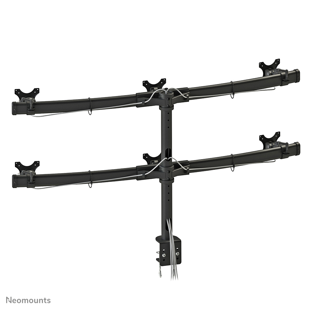 NEOMOUNTS 6x 19-27in Screen Desk Mount (clamp) - Black