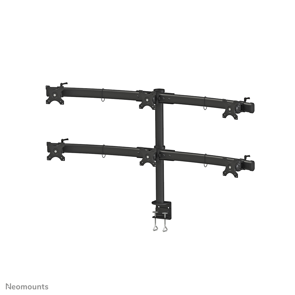 NEOMOUNTS 6x 19-27in Screen Desk Mount (clamp) - Black