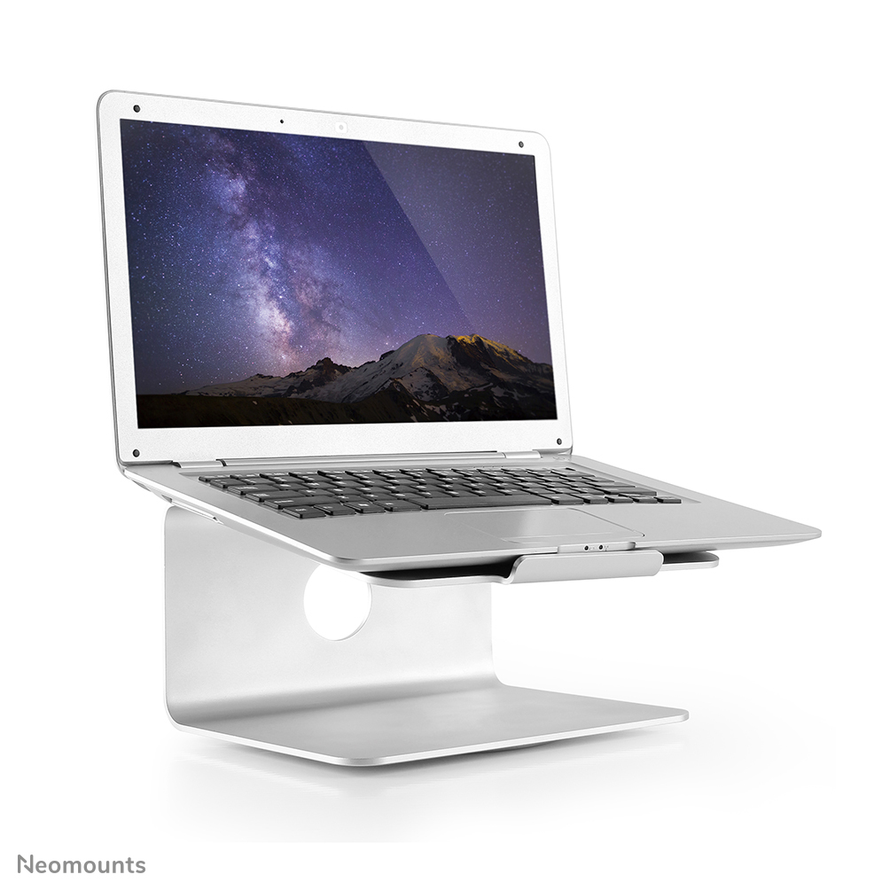 NEOMOUNTS Laptop Desk Stand (ergonomic 360 Degrees Rotatable) Silver 5kg