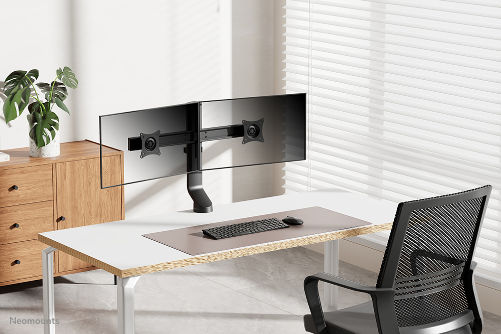 NEOMOUNTS Monitor Mount - Desk - 2 monitor - Full Motion - 10-27in - Black