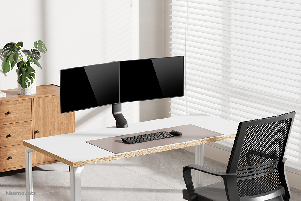 NEOMOUNTS Monitor Mount - Desk - 2 monitor - Full Motion - 10-27in - Black