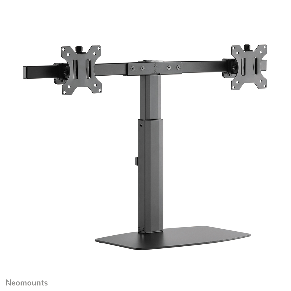 NEOMOUNTS Monitor Mount - Stand - 2 Monitor - Full Motion - Gas Spring - 10-27in - Black