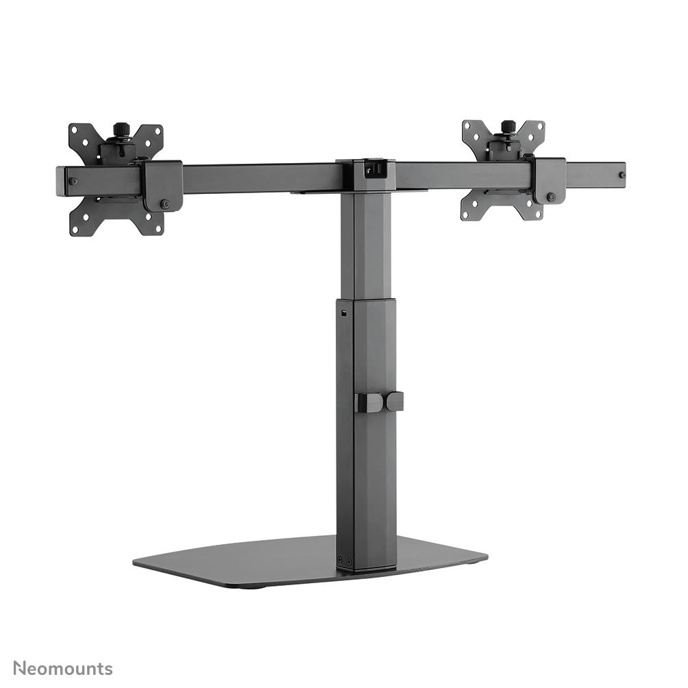 NEOMOUNTS Monitor Mount - Stand - 2 Monitor - Full Motion - Gas Spring - 10-27in - Black