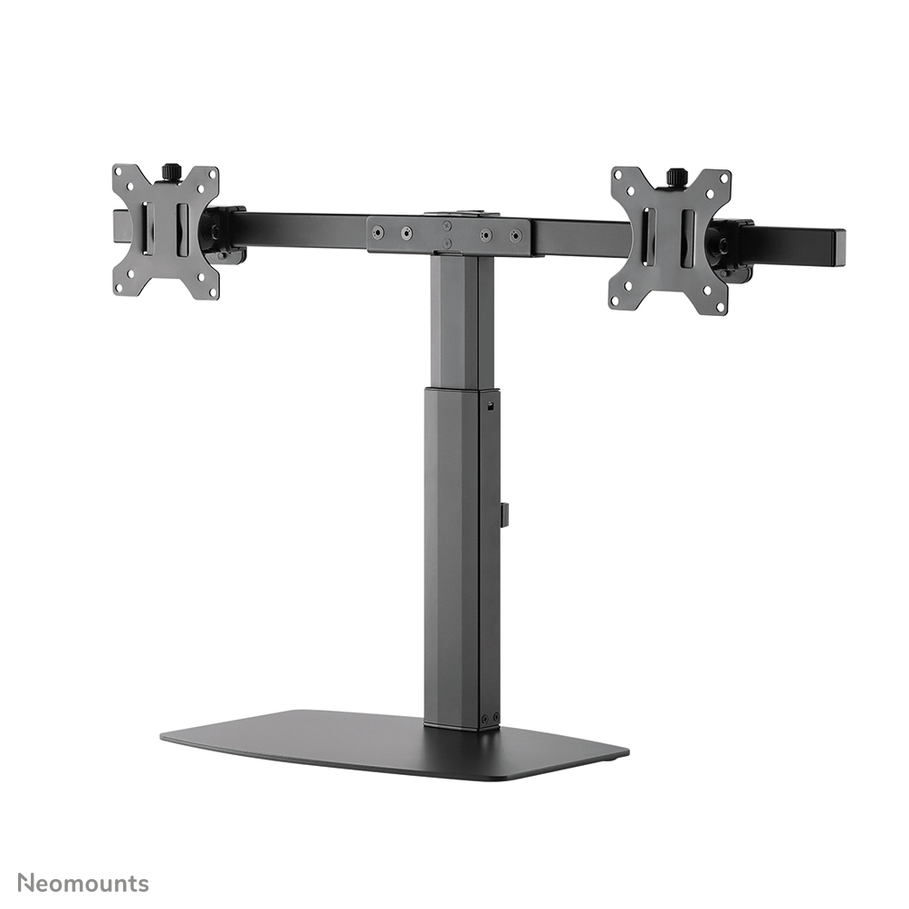 NEOMOUNTS Monitor Mount - Stand - 2 Monitor - Full Motion - Gas Spring - 10-27in - Black