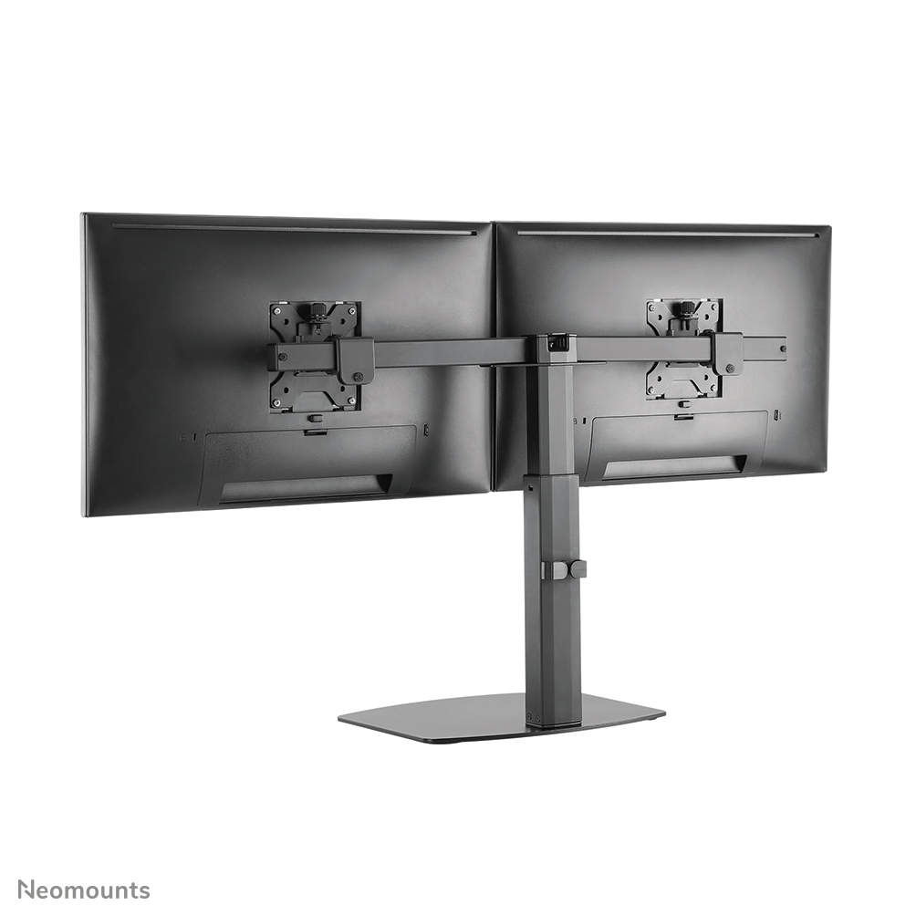 NEOMOUNTS Monitor Mount - Stand - 2 Monitor - Full Motion - Gas Spring - 10-27in - Black