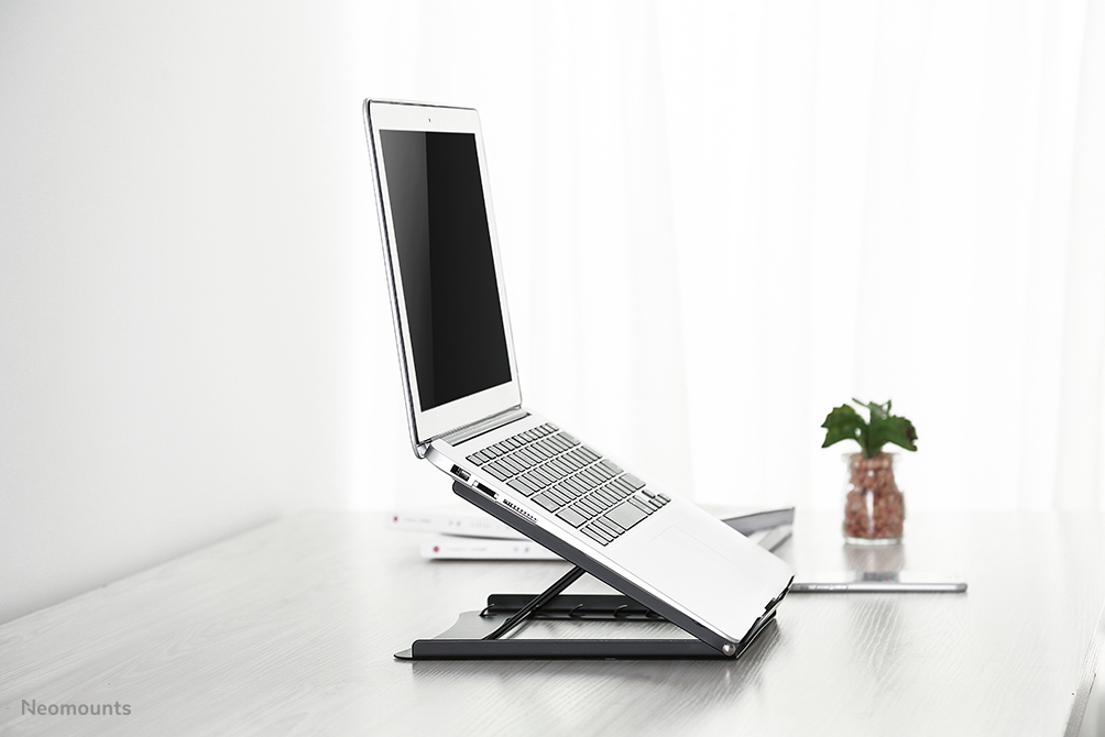 NEOMOUNTS Foldable Laptop (10-15in) Desk Stand - Black