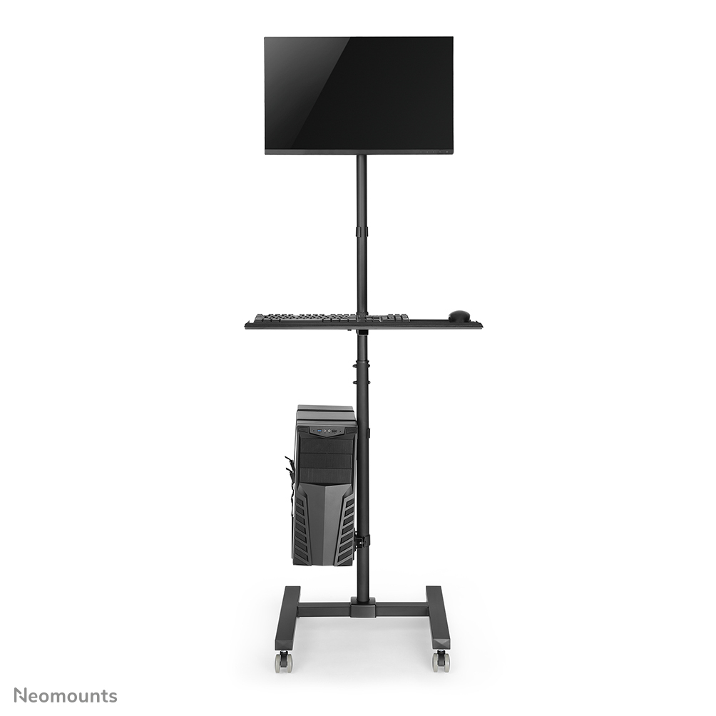 NEOMOUNTS Mobile Workplace Floor Stand Monitor Keyboard/mouse & Pc