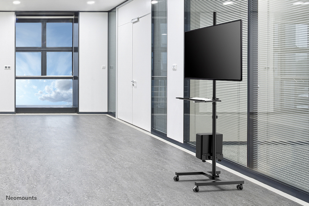 NEOMOUNTS Mobile Workplace Floor Stand Monitor Keyboard/mouse & Pc