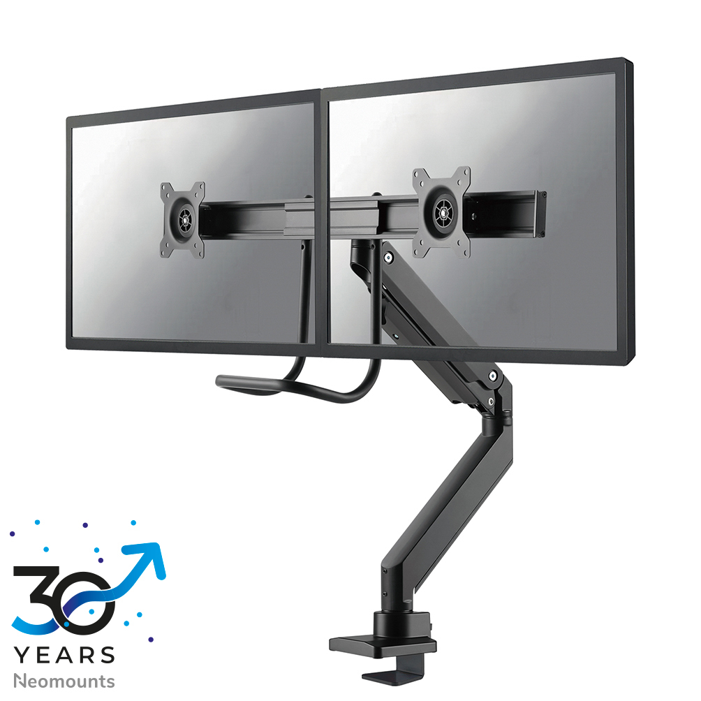 NEOMOUNTS Monitor Mount - Desk - 2 monitor - Full Motion - 10 to 32in - Black