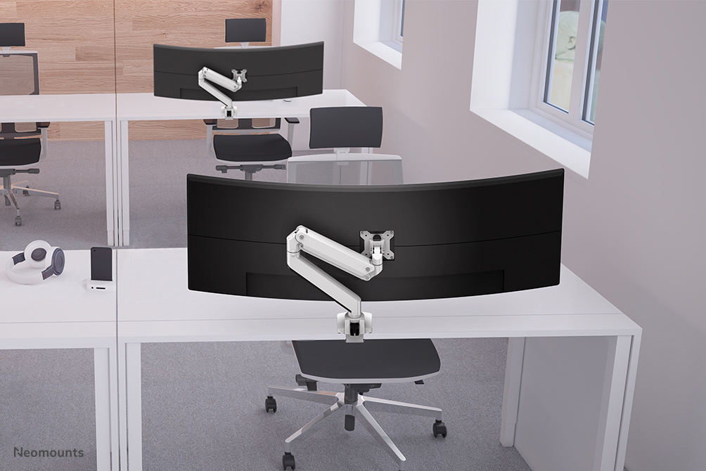 NEOMOUNTS Desk Mount 10-49in White