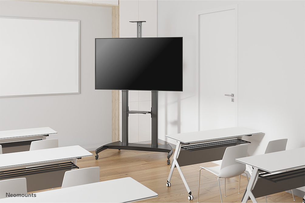 NEOMOUNTS Mobile Flat Screen Floor Stand Height 128-160 Cm