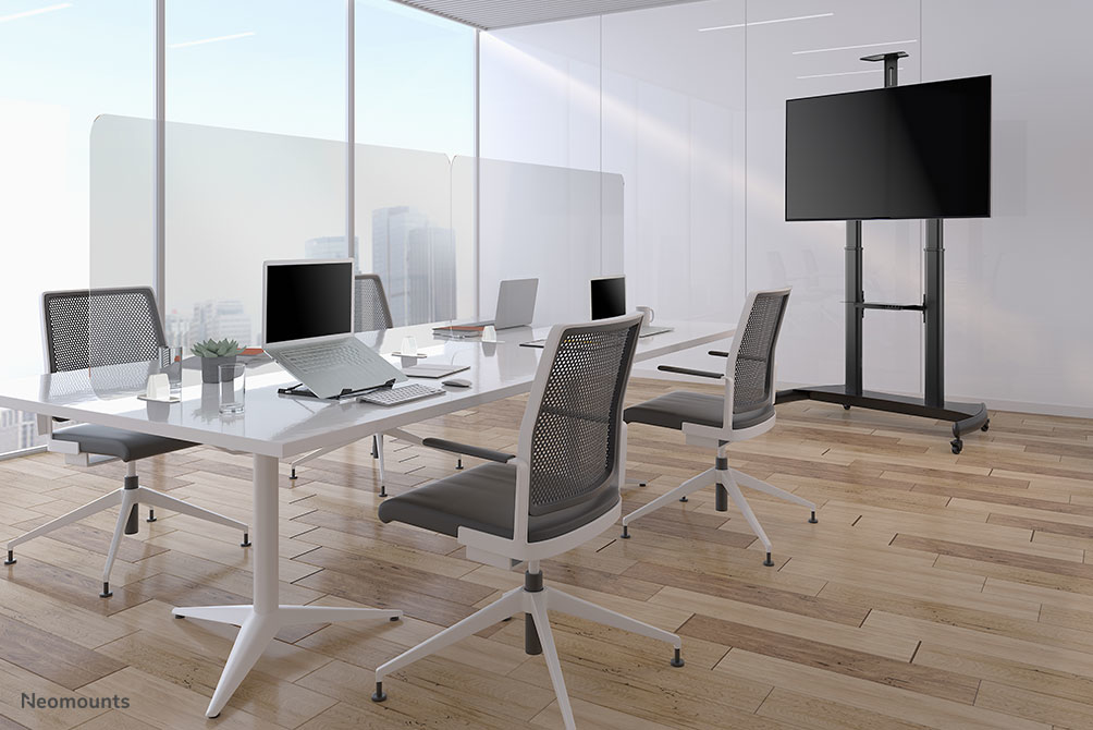 NEOMOUNTS Mobile Flat Screen Floor Stand Height 128-160 Cm