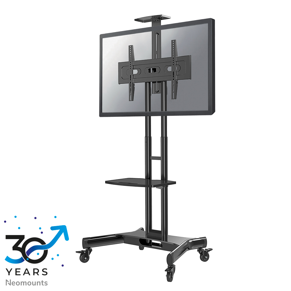 NEOMOUNTS Mobile Floor Stand for 32-75in Screens - Black