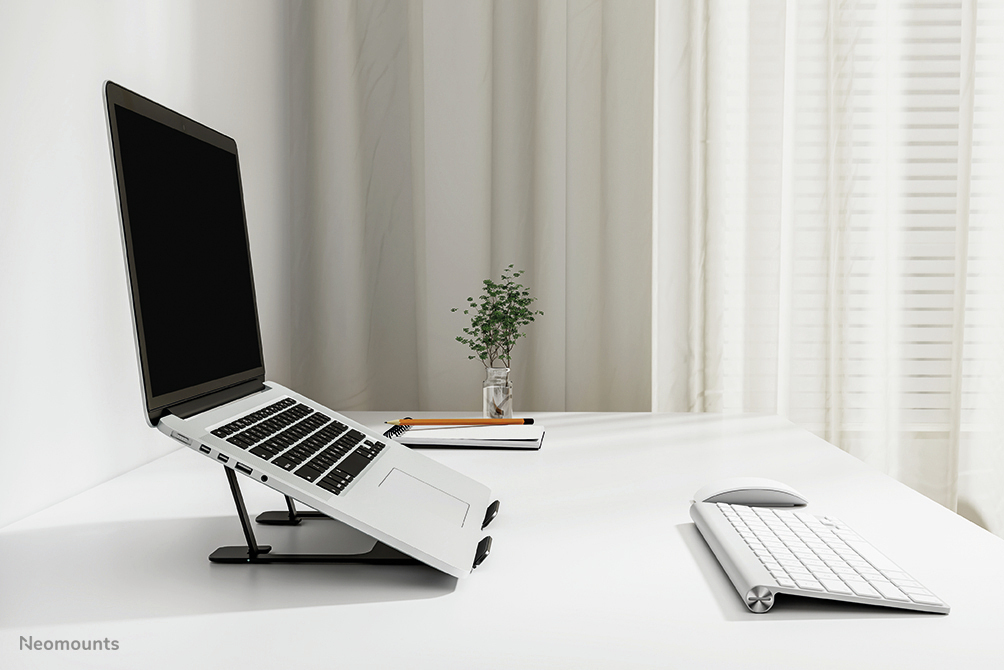 NEOMOUNTS Foldable Laptop Stand - Black 10-17in