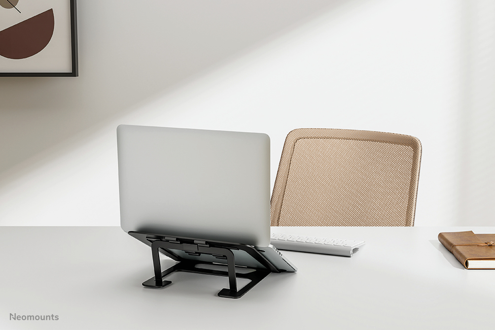 NEOMOUNTS Foldable Laptop Stand - Black 10-17in