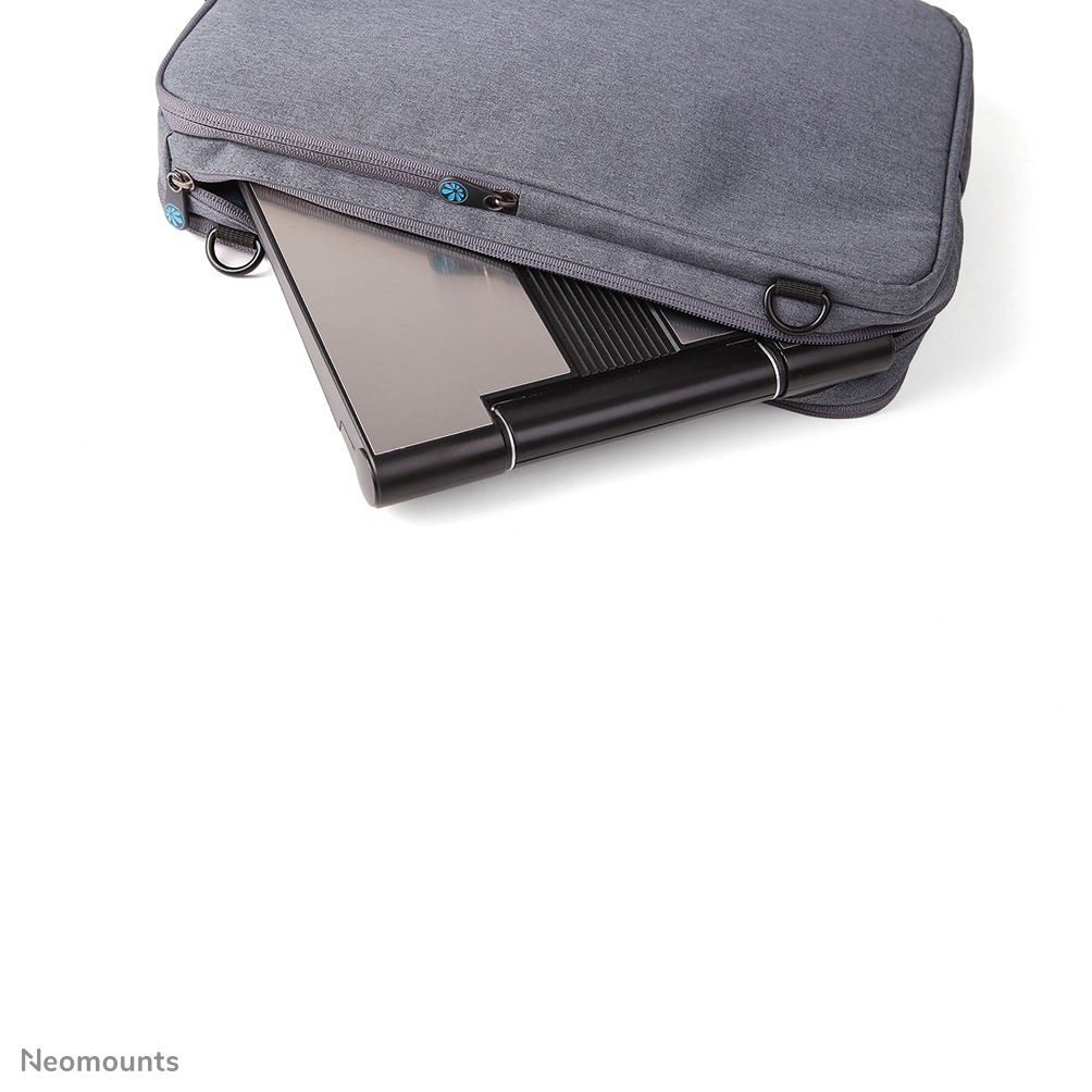 NEOMOUNTS Foldable Laptop Stand - Silver/ Black 10-16in