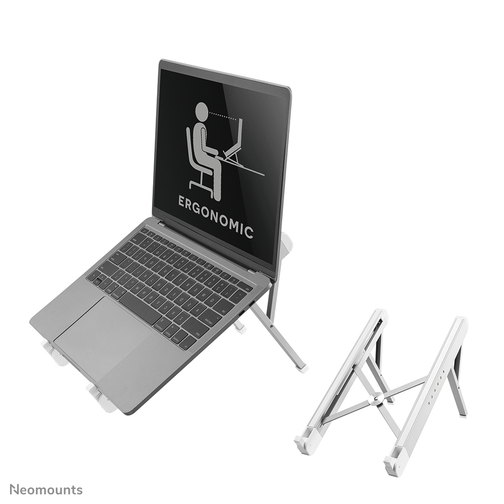 NEOMOUNTS Foldable Laptop Stand - Silver