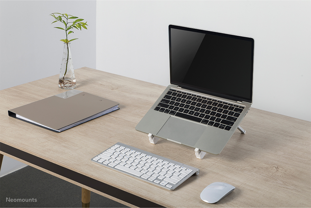 NEOMOUNTS Foldable Laptop Stand - Silver