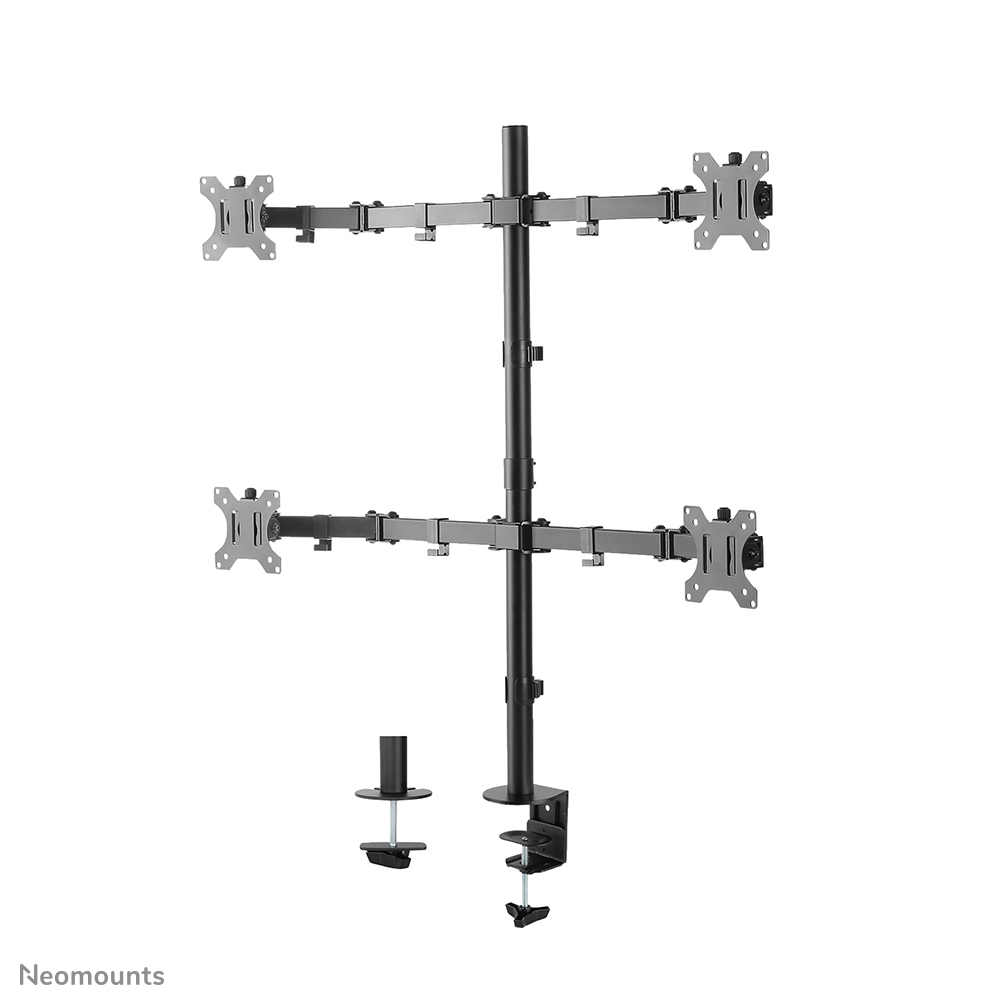 NEOMOUNTS Flat Screen Desk Mount Stand 13-32in (fpma-d550d4dblack)