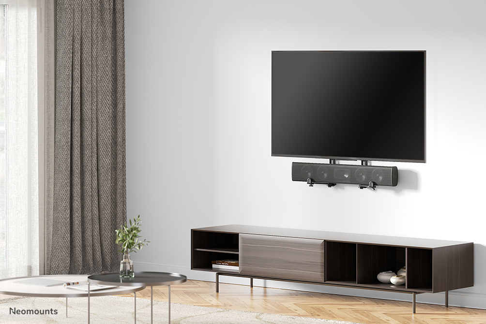 NEOMOUNTS Universal Soundbar Mount Adjustable Depth (7.7-21.5 Cm) - Black
