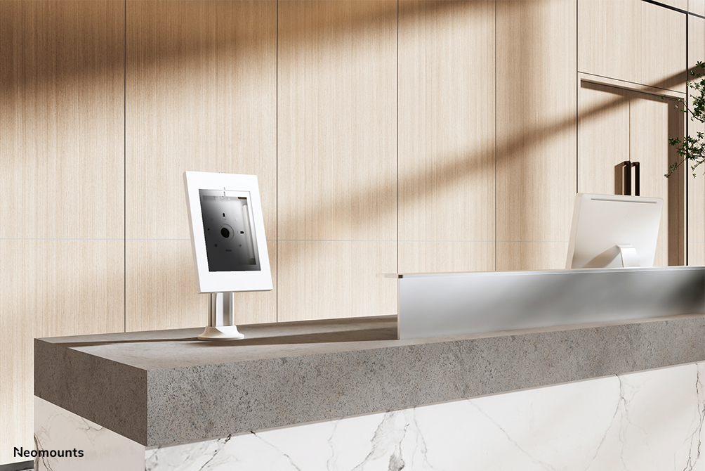 NEOMOUNTS Rotatable Countertop Tablet Holder For 9.7-11in Tablets - White