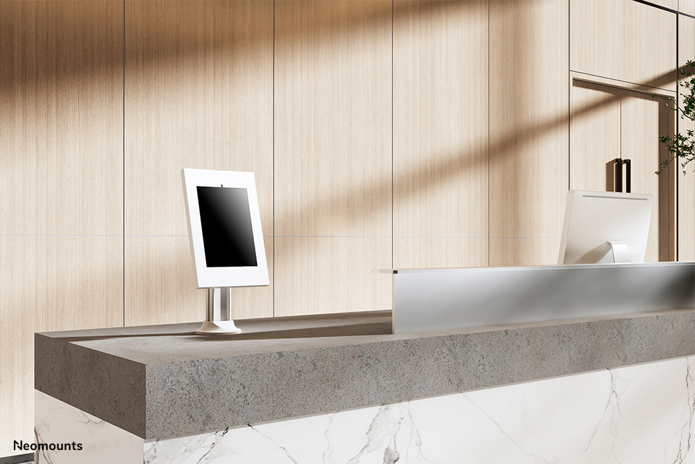 NEOMOUNTS Rotatable Countertop Tablet Holder For 9.7-11in Tablets - White