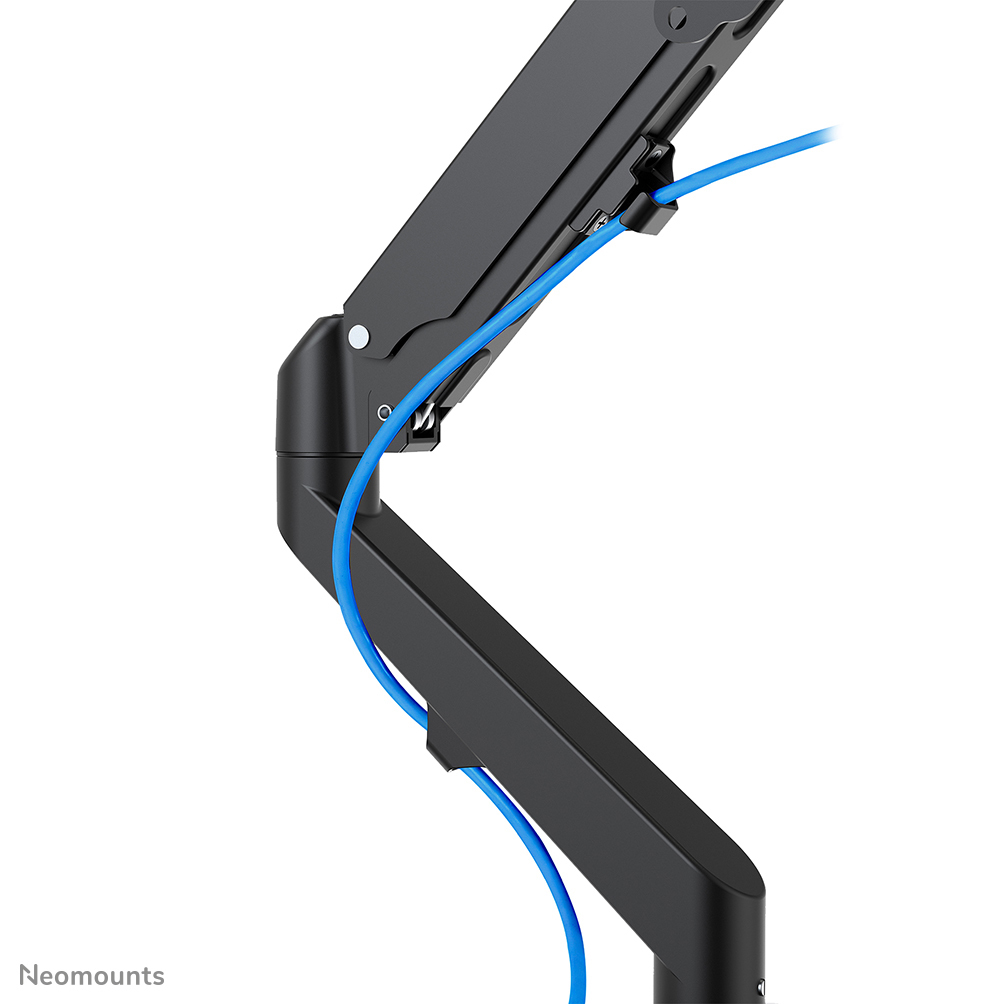 NEOMOUNTS Full Motion Monitor Desk Mount For 17-27in 2 Screens - Black