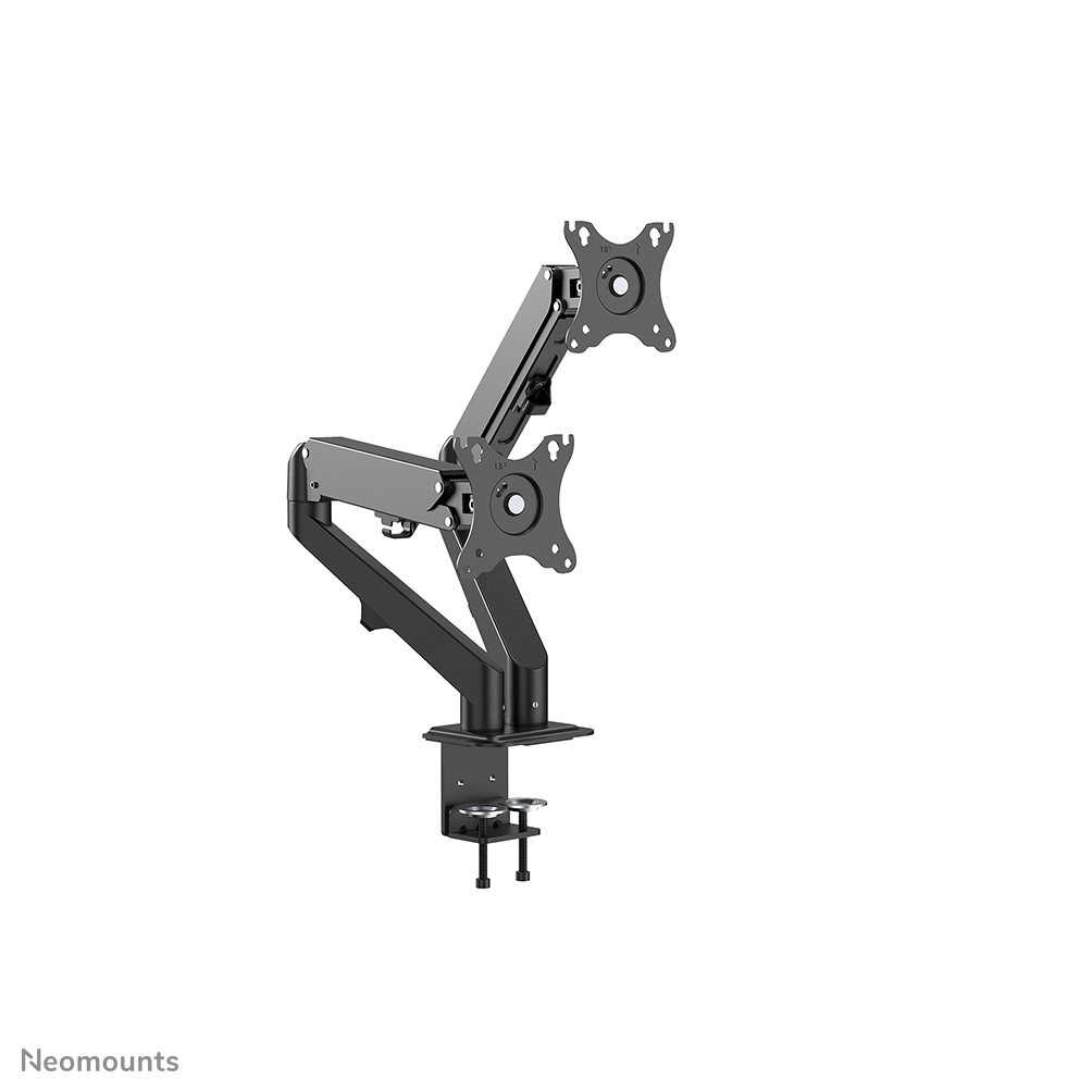 NEOMOUNTS Full Motion Monitor Desk Mount For 17-27in 2 Screens - Black