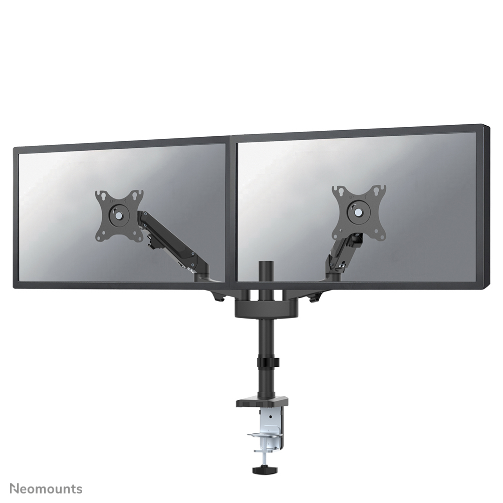 NEOMOUNTS Full Motion Monitor Desk Mount For 17-27in 2 Screens - Black