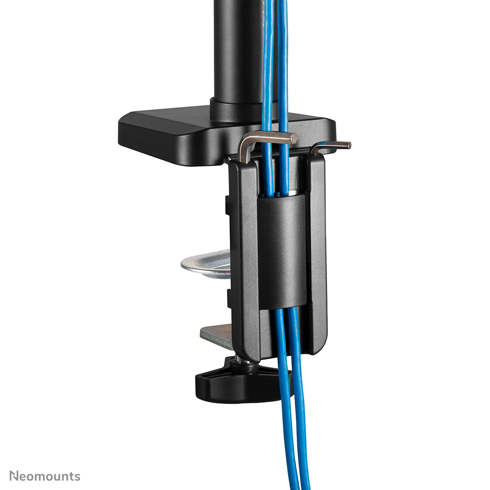 NEOMOUNTS Full Motion Monitor Desk Mount For 17-27in 2 Screens - Black