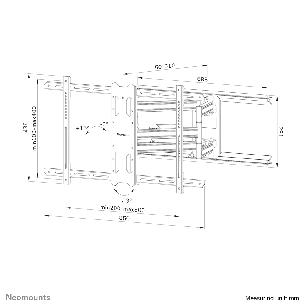 NEOMOUNTS Select Screen Wall Mount
