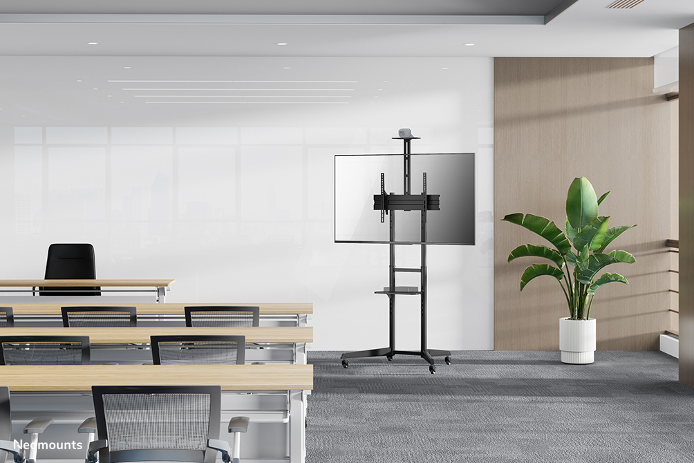 NEOMOUNTS Mobile Floor Stand For 37-70in Screens - Black