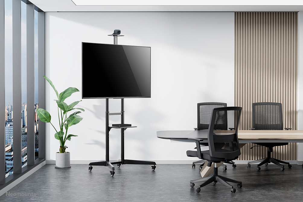NEOMOUNTS Mobile Floor Stand For 37-70in Screens - Black