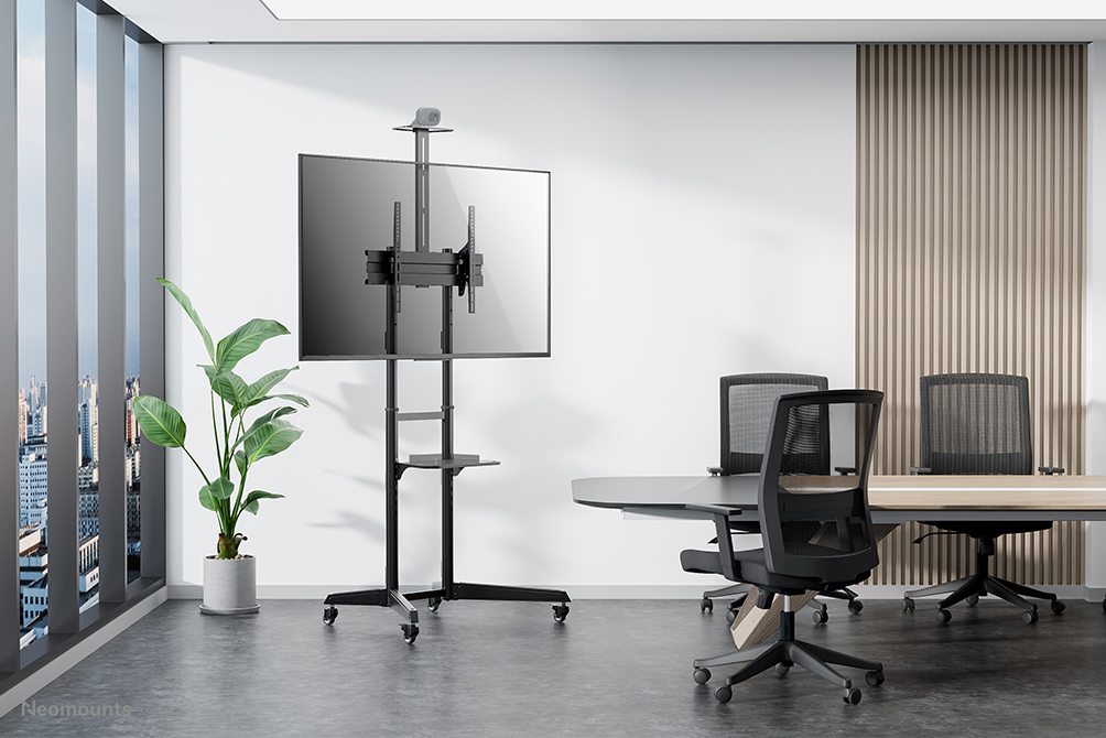 NEOMOUNTS Mobile Floor Stand For 37-70in Screens - Black