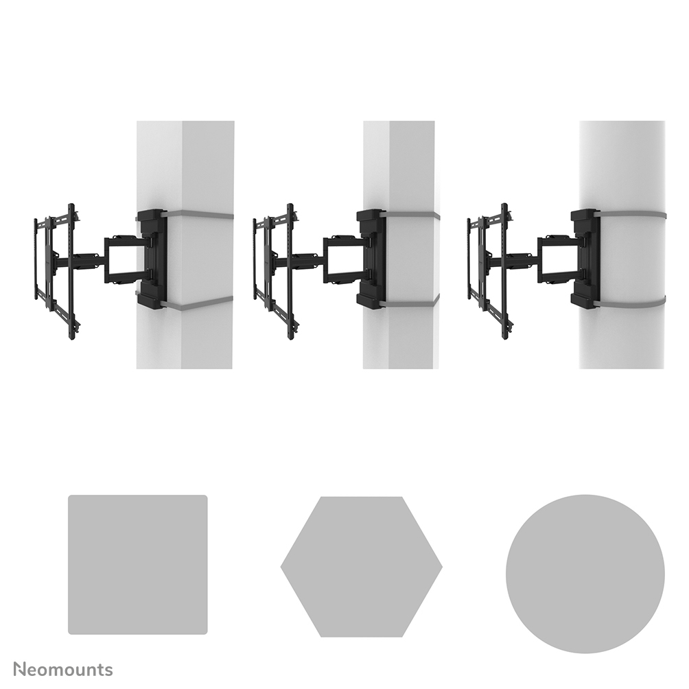 NEOMOUNTS Select full motion pillar mount for 40-70in screens - Black