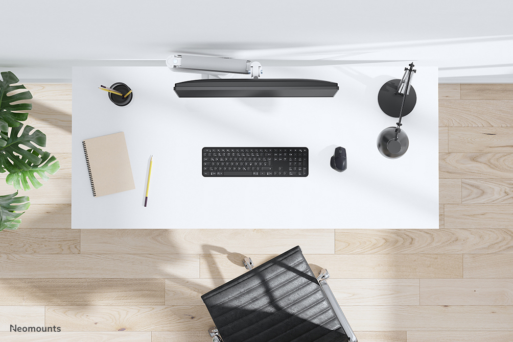 NEOMOUNTS Monitor Mount - Desk - 1 Monitor - Full Motion - 17 To 42in - Wnite