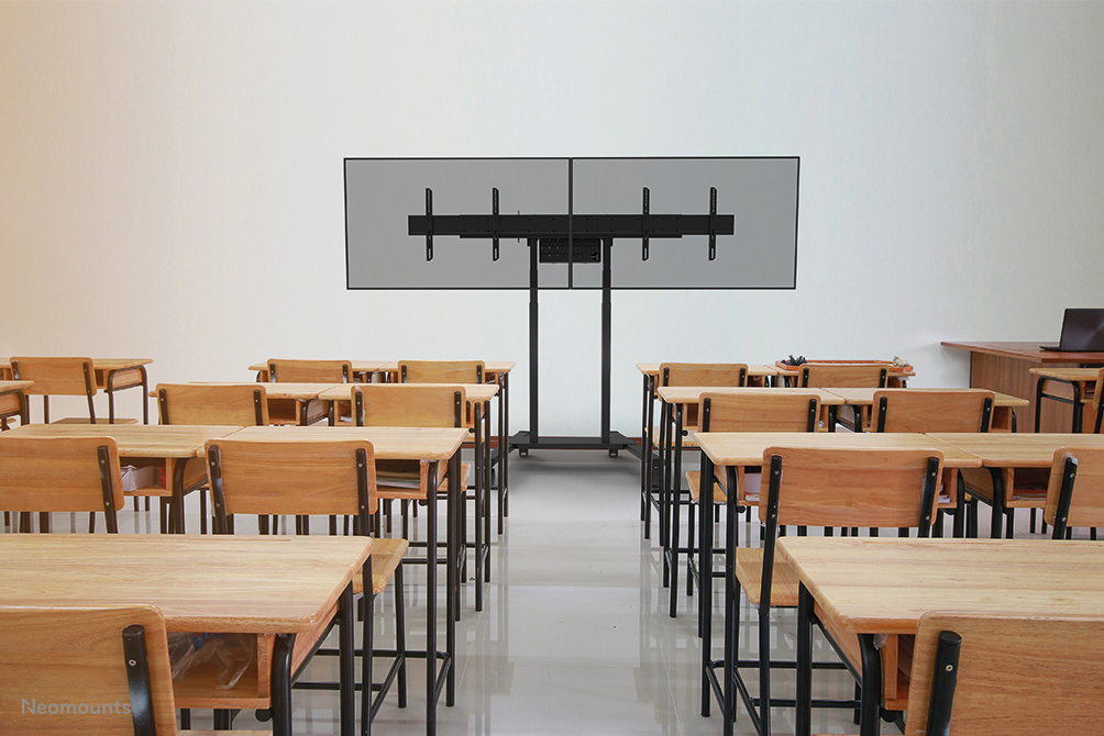 NEOMOUNTS Motorised Floor Stand For 37-100in Screens - Black