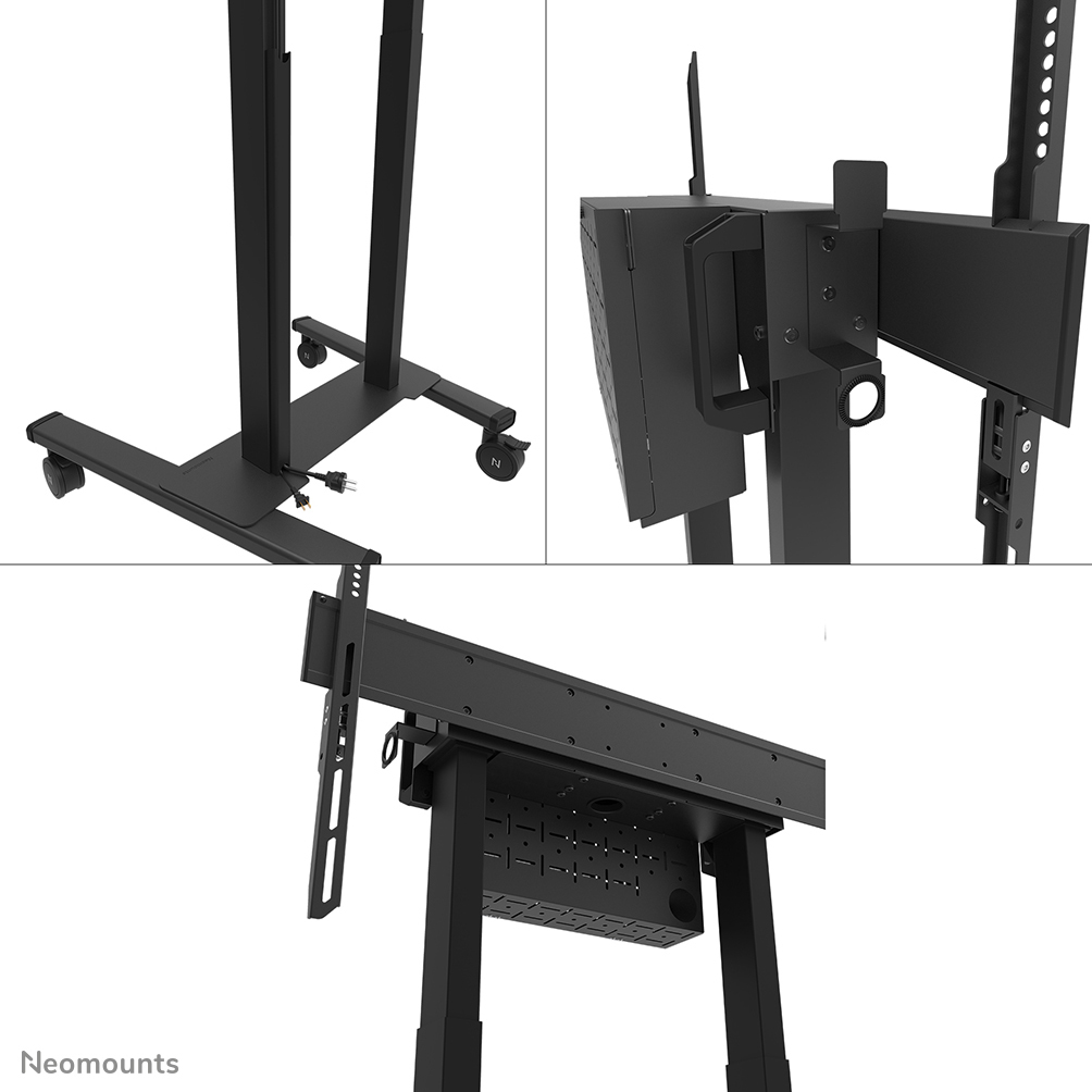 NEOMOUNTS Motorised Floor Stand For 37-100in Screens - Black