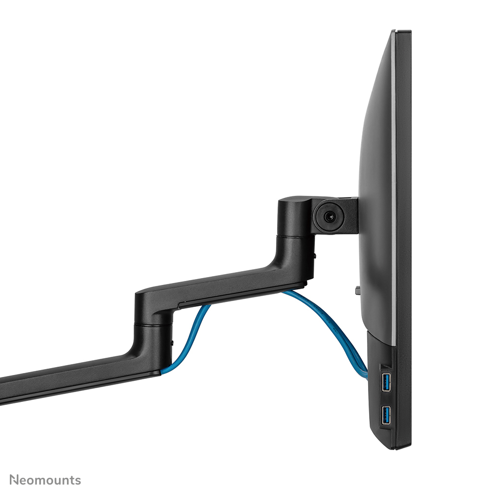 NEOMOUNTS Full Motion Monitor Arm Desk Mount For 17-27in Two Screens - Black