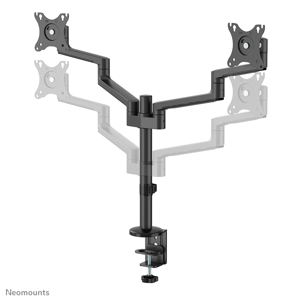 NEOMOUNTS Full Motion Monitor Arm Desk Mount For 17-27in Two Screens - Black