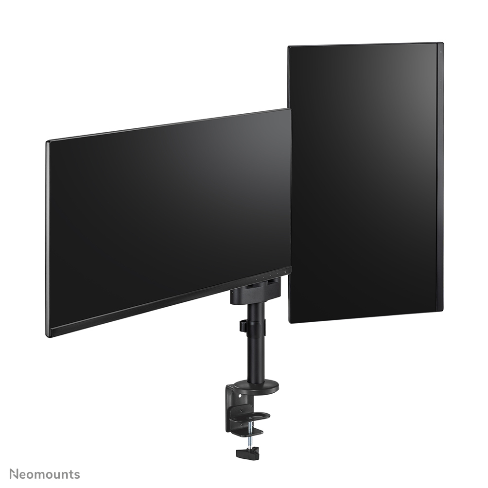 NEOMOUNTS Full Motion Monitor Arm Desk Mount For 17-27in Two Screens - Black