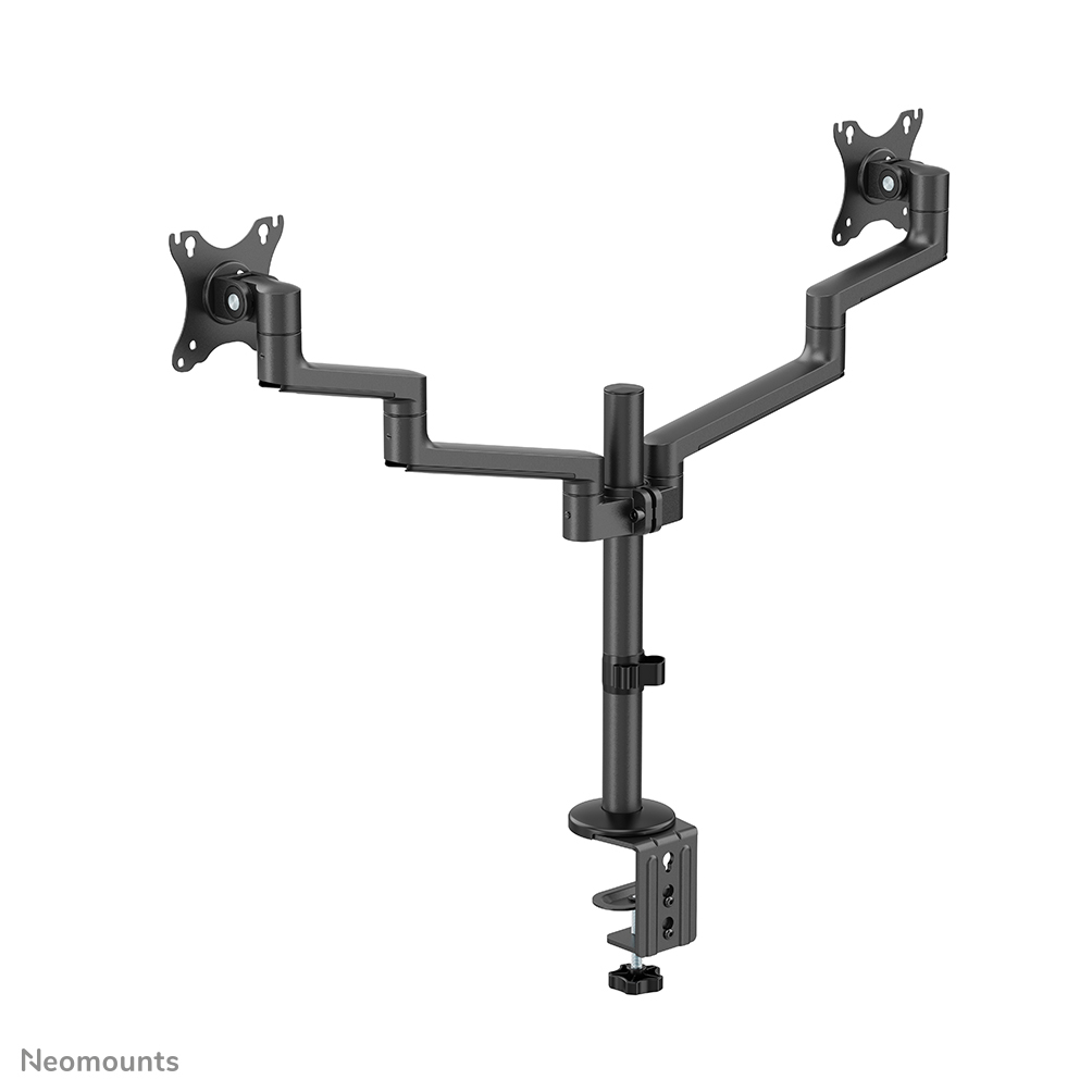 NEOMOUNTS Full Motion Monitor Arm Desk Mount For 17-27in Two Screens - Black