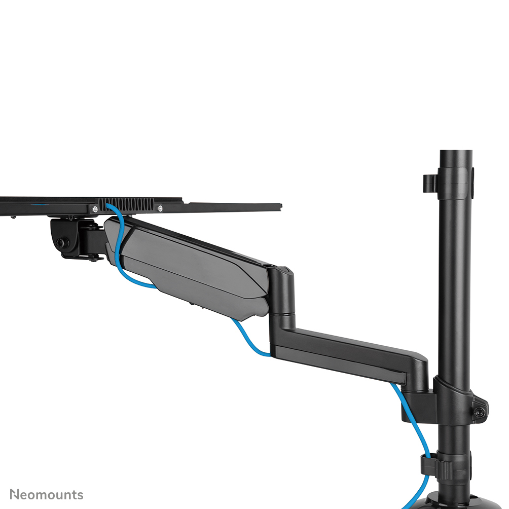NEOMOUNTS Ds90-325bl1 Height Adjustable Desk Mounted Workstation For 17-32in Screens Keyboard And Mouse - Black