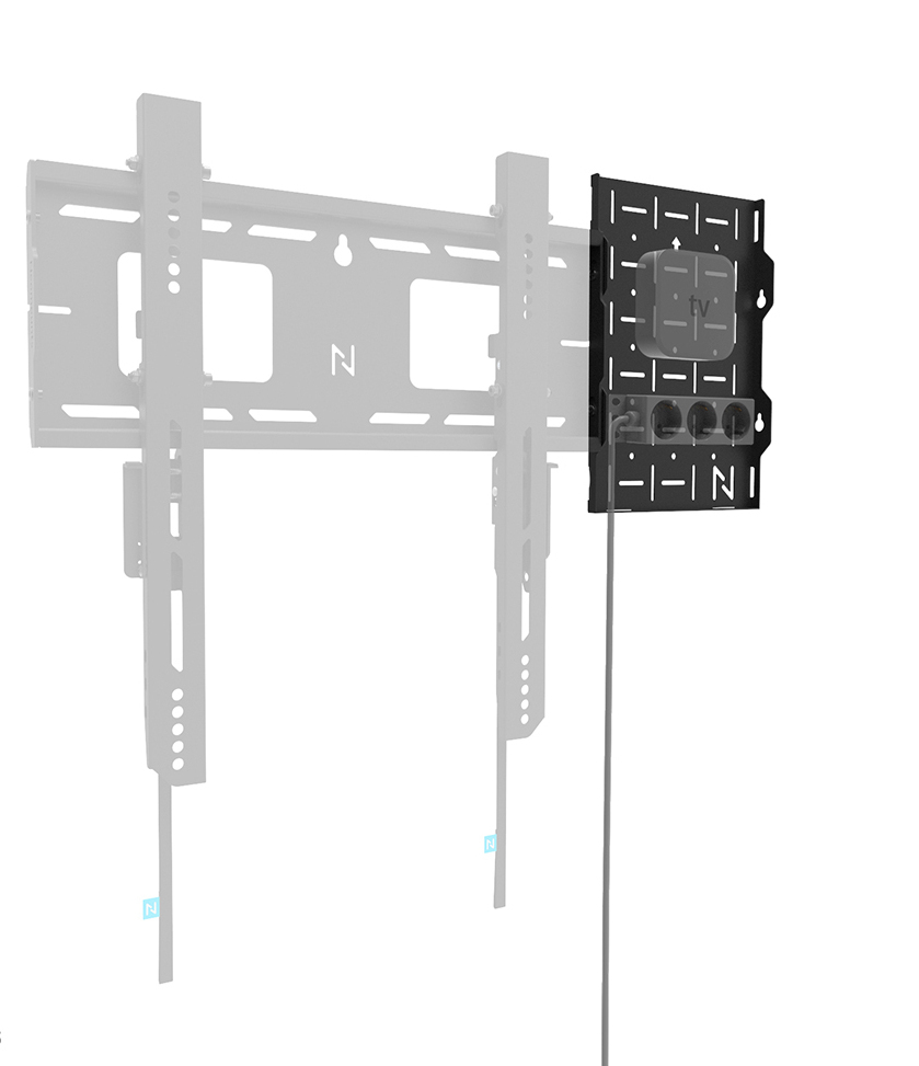 NEOMOUNTS Awl05-750bl Av Hardware Storage Rack - Black